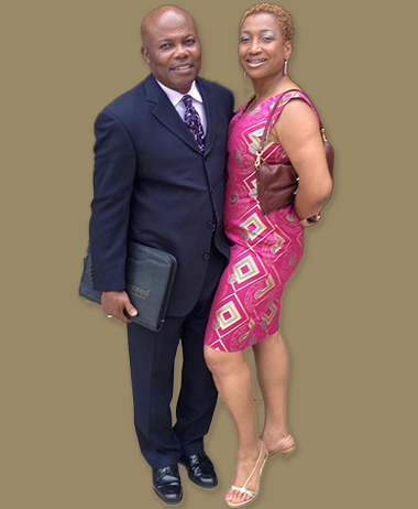 Sam and Lavinia Ekong together